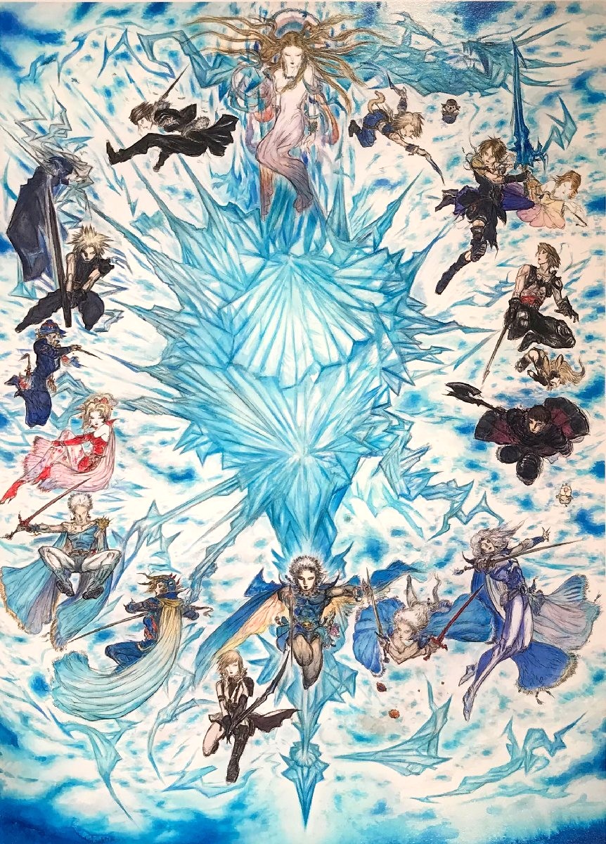 天野喜孝の絵画作品　タイトルは、Heroes
